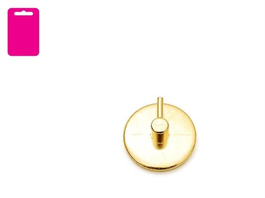 GANCIO BRIS METALLO TONDO  Ø 25 ORO BL. 2 PZ.