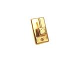 GANCIO BRIS METALLO RETTANGOLARE MM.32X18 ORO