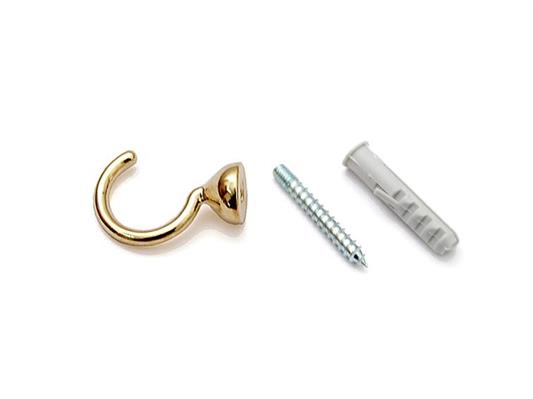 GANCIO TENDA A FILO MICRO 29 MM. ORO