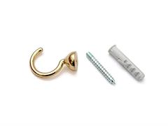 GANCIO TENDA A FILO MICRO 29 MM. ORO