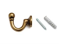 GANCIO TENDA GRANDE 37 MM. BRONZO