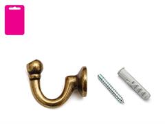 GANCIO TENDA GRANDE 37 MM. BRONZO BL. 2 PZ.