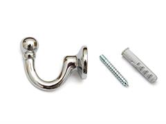 GANCIO TENDA GRANDE 37 MM. CROMO