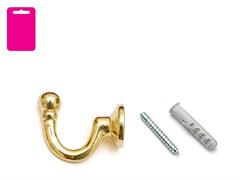 GANCIO TENDA GRANDE 37 MM. ORO BL. 2 PZ.