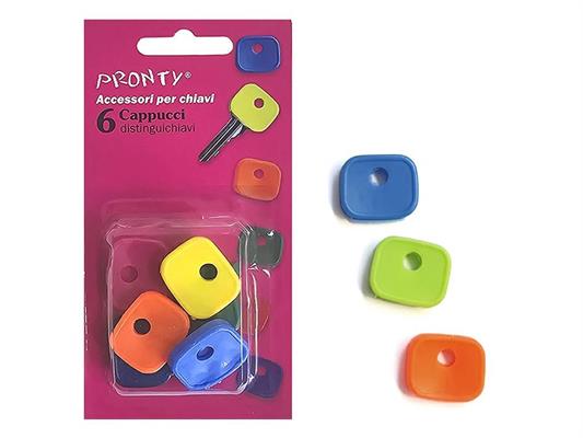 ANELLO SEGNACHIAVE PIENO BL. 6 PZ.