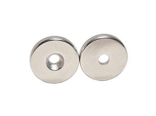 CALAMITE IN NEODIMIO TONDE CON FORO SVASATO MM.15X3