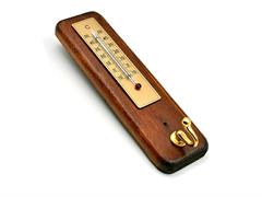 TERMOMETRO LEGNO GANCIO ORO