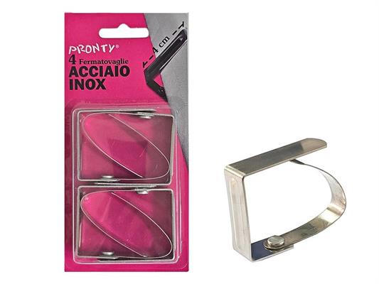 FERMATOVAGLIE SPECIAL INOX 40X55 MM. BL. 4 PZ.