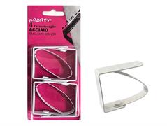 FERMATOVAGLIE VERN. BIANCO 40X55 MM. BL. 4 PZ.