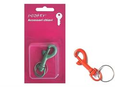 MOSCHETTONE PICCOLO 60 MM. SMALTATO + ANELLO IN BL. PZ.1