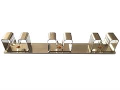 PORTASCOPE INOX 3 POSTI SU BASE