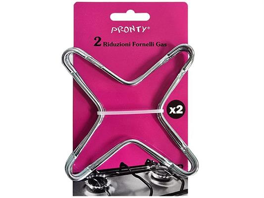 RIDUTTORE PER FORNELLI CROMATO MM.140 BL. 2 PZ.