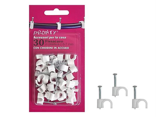 CHIODINI FISSACAVO MM.6-7 BLISTER 30 PZ.