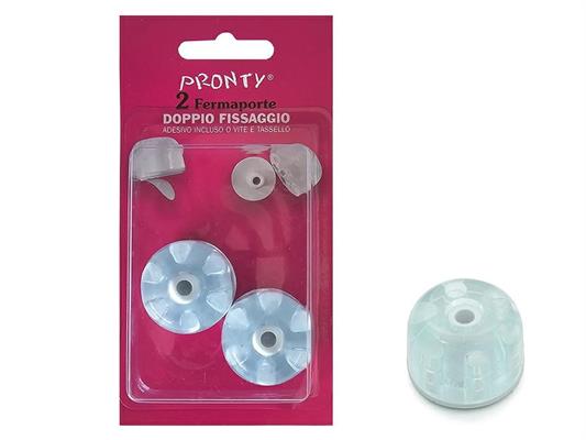 FERMAPORTE BIRILLO TRASPARENTE BL. 2 PZ.