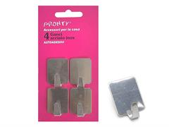 GANCIO INOX MM.25X35 BL. 2 PZ.