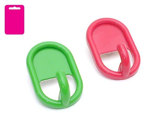 GANCIO OVALE PICC. 45 MM. ASS.TO BL. 2 PZ.