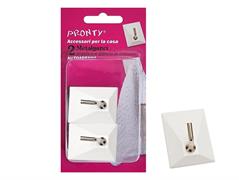 METALGANCIO 1P NEW BIANCO BL. 2 PZ.