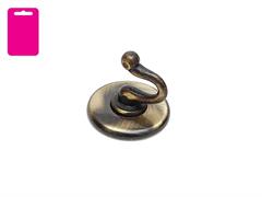 GANCIO SMERALDO OTTONE SPAZZOLATO BL. 2 PZ.