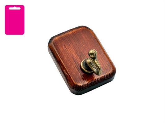 GANCIO LEGNO 1 P NOCE/BRONZO SELF SERVICE