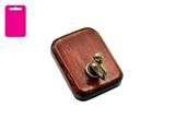 GANCIO LEGNO 1 P NOCE/BRONZO SELF SERVICE