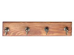 GANCIO LEGNO 4 P NOCE/BRONZO