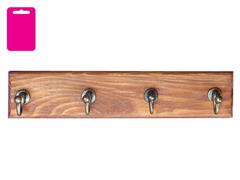 GANCIO LEGNO 4 P NOCE/BRONZO SELF SERVICE