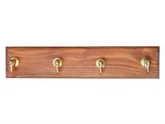 GANCIO LEGNO 4 P NOCE/ORO