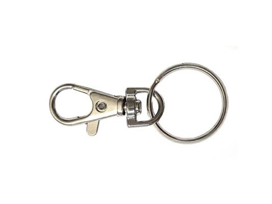 MOSCHETTONE PICC.45 MM.+ ANELLO NICHELATO