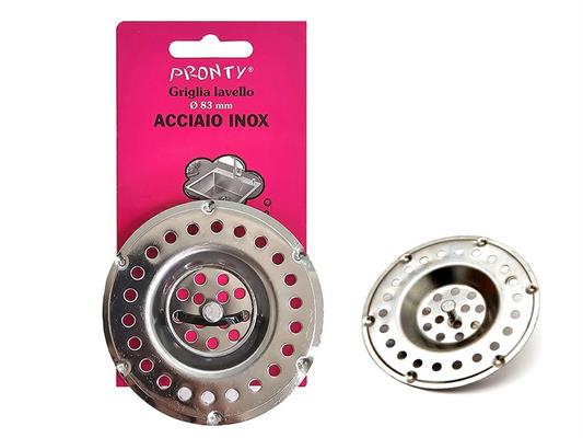 GRIGLIA INOX GRANDE MM.83 IN BL. 1 PZ.