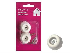 GOMMINI CONICI MM.25 PZ.4 BIANCO SELF SERV.