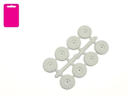 GOMMINI SEDIE MM.25 BIANCO CON VITI BL. 8 PZ.