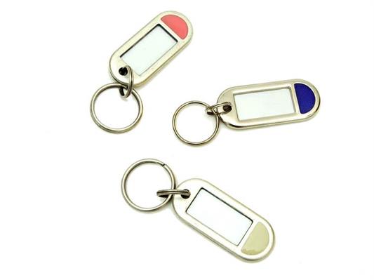 TARGHETTA PORTACHIAVE IN METALLO COL. CROMO