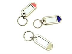 TARGHETTA PORTACHIAVE IN METALLO COL. CROMO