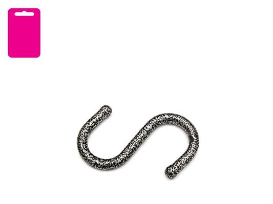 GANCIO A S 52 MM. FERRO BATTUTO BL. 4 PZ.