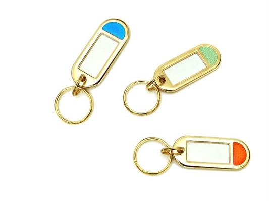 TARGHETTA PORTACHIAVE IN METALLO COL. ORO