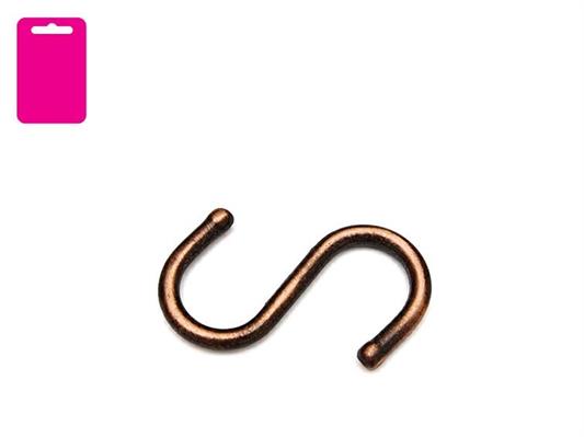 GANCIO A S 52 MM. RAME SPAZZOLATO BL. 4 PZ.