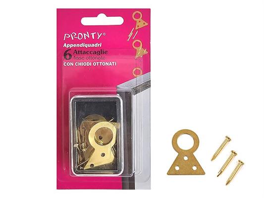 ATTACCAGLIE FISSE OTT. N.1 IN BLISTER  PZ.8