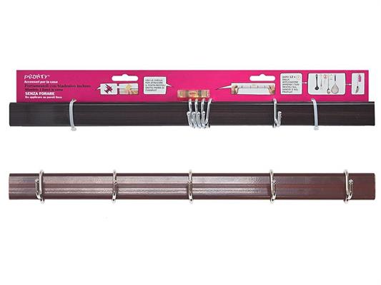 PRONTY PORTAMESTOLO NOCE/CROMO 5 GANCI CM.45 SELF SERVICE