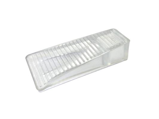 FERMAPORTE TRAPEZIO GRANDE TRASPARENTE MM.65x32