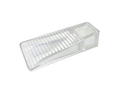 FERMAPORTE TRAPEZIO GRANDE TRASPARENTE MM.65x32