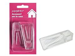 FERMAPORTE TRAPEZIO GRANDE TRASP. MM.65x32 BL. 2 PZ