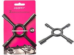 RIDUTTORE PER FORNELLI A CROCE NERO MM.130 BL. 2 PZ.
