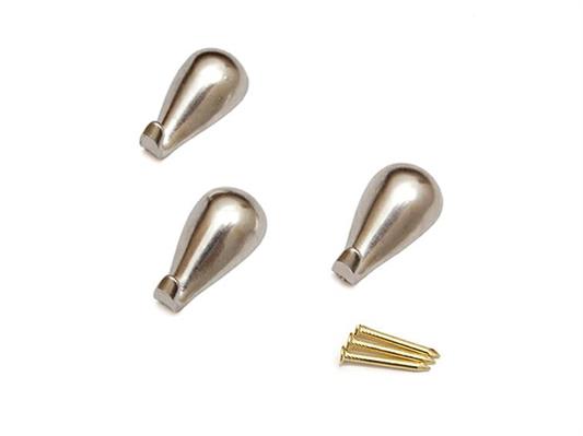 GANCIO GOCCIA 27 MM. CROMO SFUSO